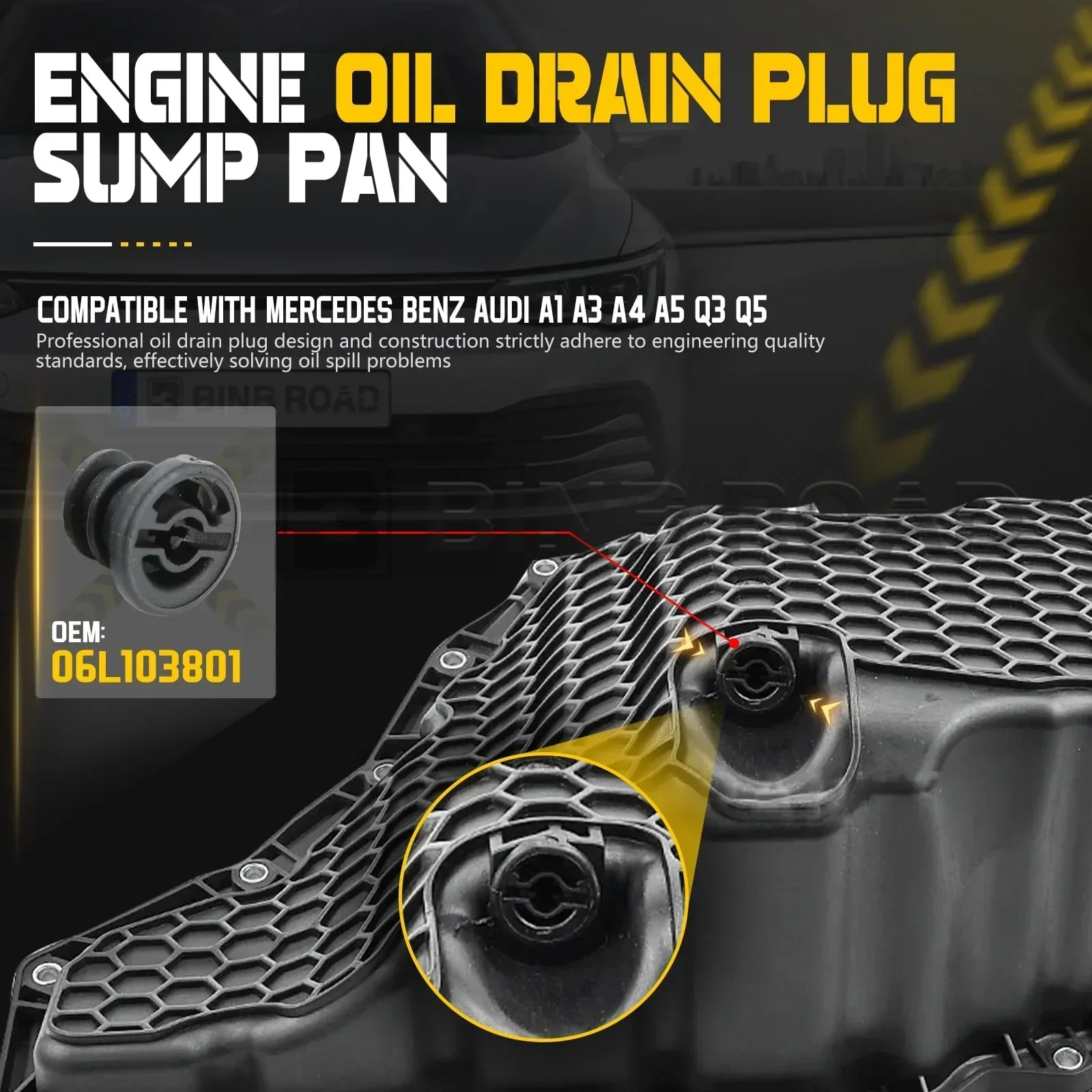 1 Set Car Engine Oil Drain Plug with Install Tool  06L103801 - Image 4